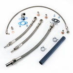 Fits TOYOTA 1JZ-GTE 2JZ-GTE w/ Garrett GT3582R GTX3582R Oil and Water Line Kit