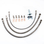 Fits Garrett GT3076R GT3582R Low Mount for NISSAN RB30 Oil and Water Line Kit