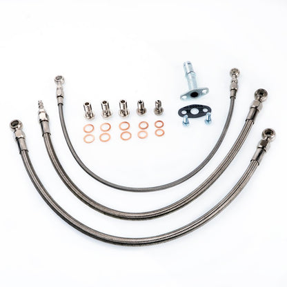 Fits Garrett GT3076R GT3582R Low Mount for NISSAN RB30 Oil and Water Line Kit