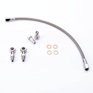 TRITDT Fits SUBARU IHI VF22 VF34 Ball Bearing Oil Feed Line Kit 1mm Restrictor