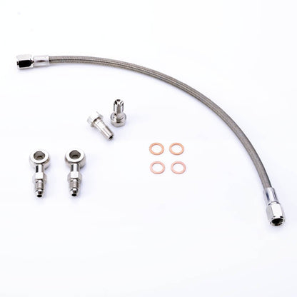 TRITDT Fits SUBARU IHI VF22 VF34 Ball Bearing Oil Feed Line Kit 1mm Restrictor
