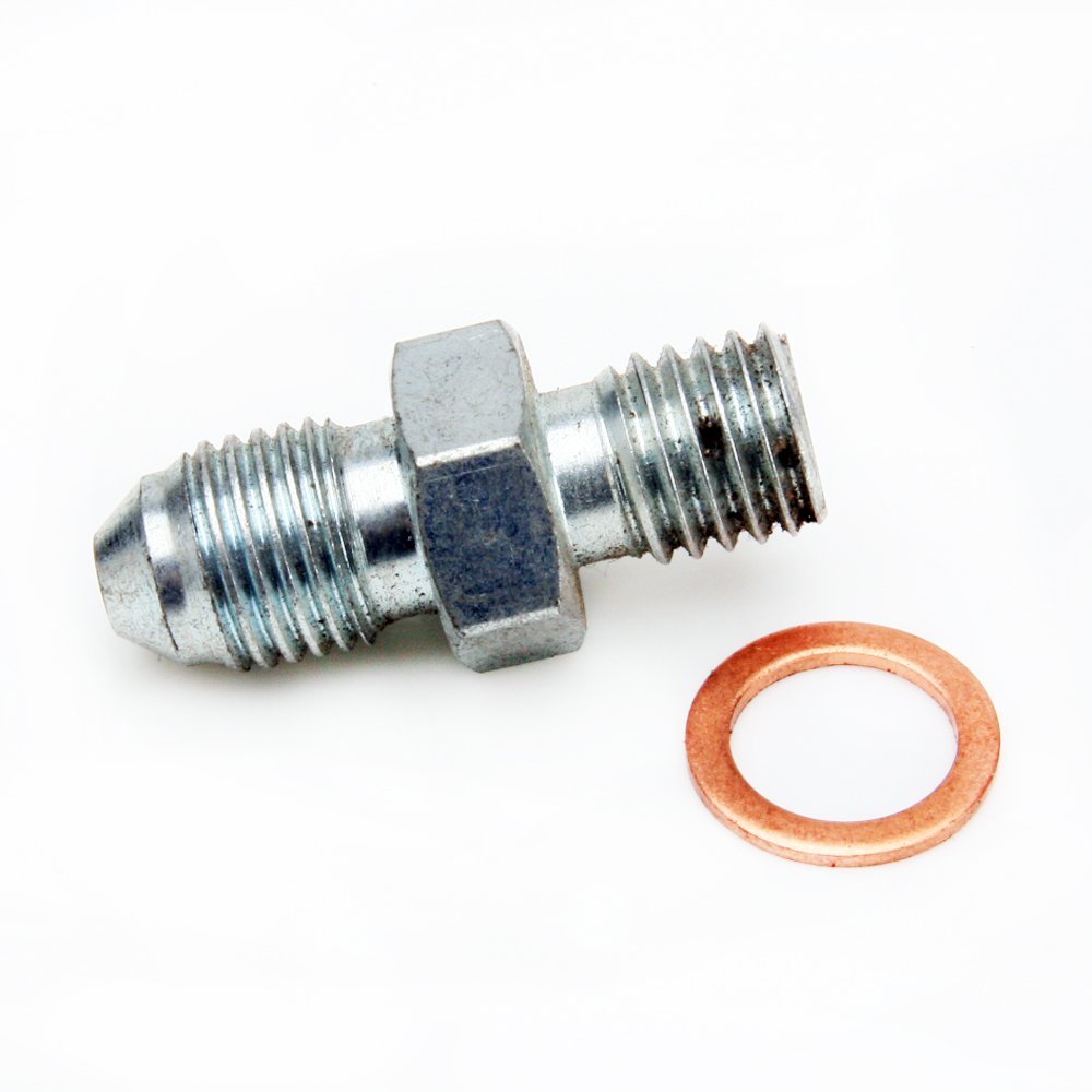 TRITDT Fits IHI VF36 VF42 Oil Feed Adapter Kit M10x1.5mm to 4AN w/ 1.0mm Hole