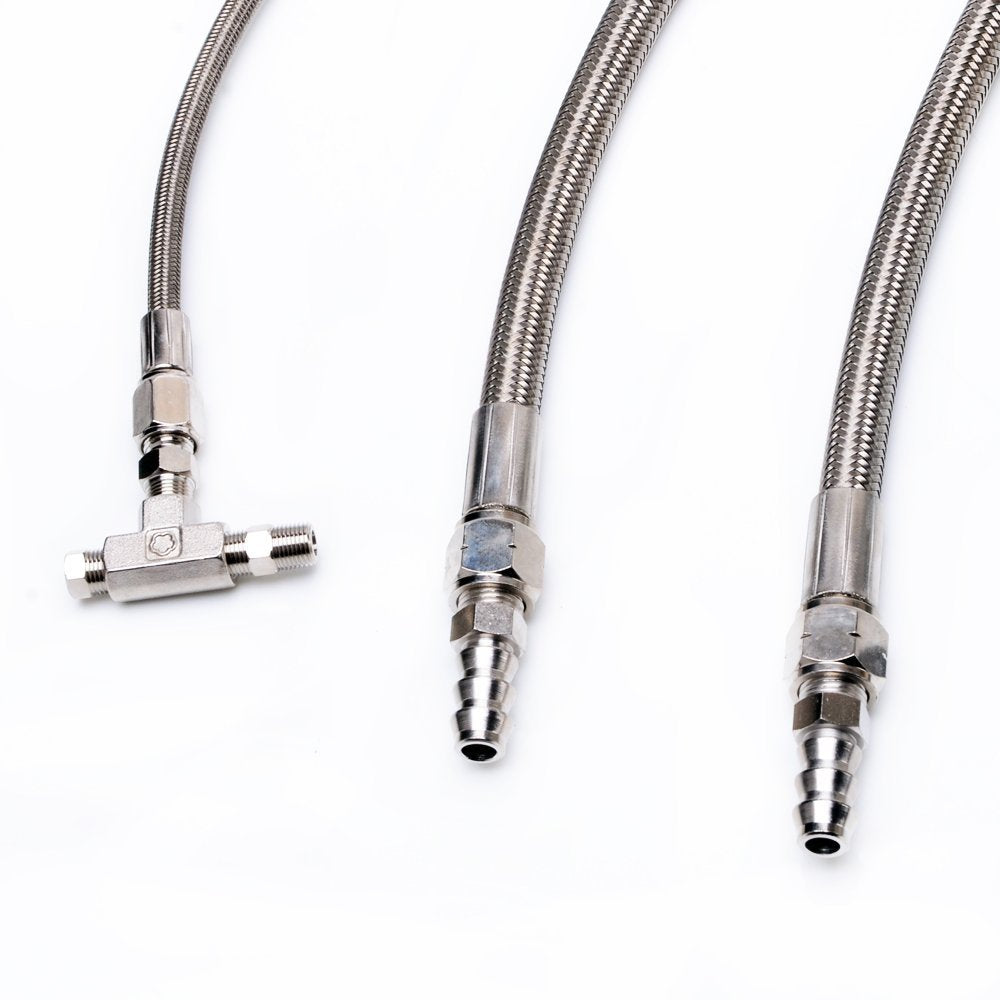 Fits Garrett GT28R GT30R B.B. Oil & Water Line Kit 70cm Oil Feed / 25cm Water