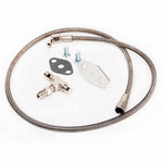 TRITDT Fits Garrett T3 T4 Turbo Oil Feed Line Kit 4AN 104cm w/ 1mm Restrictor