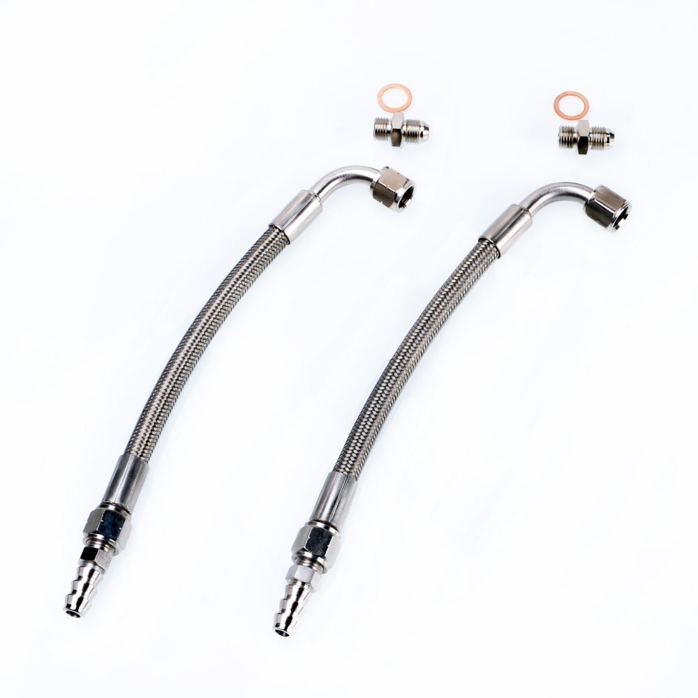 TRITDT Fits Garrett GT3071R GT3076R GT3582R Turbo Water Line Kit M14x1.5mm 6AN