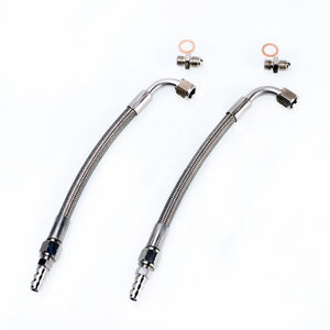 TRITDT Fits Garrett GT3071R GT3076R GT3582R Turbo Water Line Kit M14x1.5mm 6AN