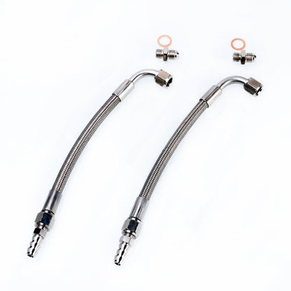 TRITDT Fits Garrett GT3071R GT3076R GT3582R Turbo Water Line Kit M14x1.5mm 6AN