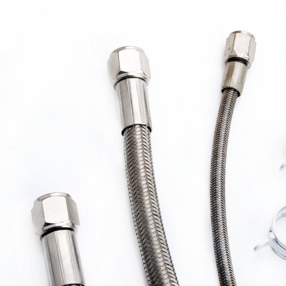 TRITDT Fits RB25DET w/ Garret T04Z Turbo Oil & Water Line Kit (Oil Feed Flange)