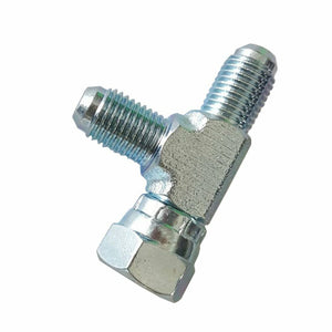 TRITDT Adapter Tee Fitting Male 4AN to Male 4AN to Female 4AN / Steel