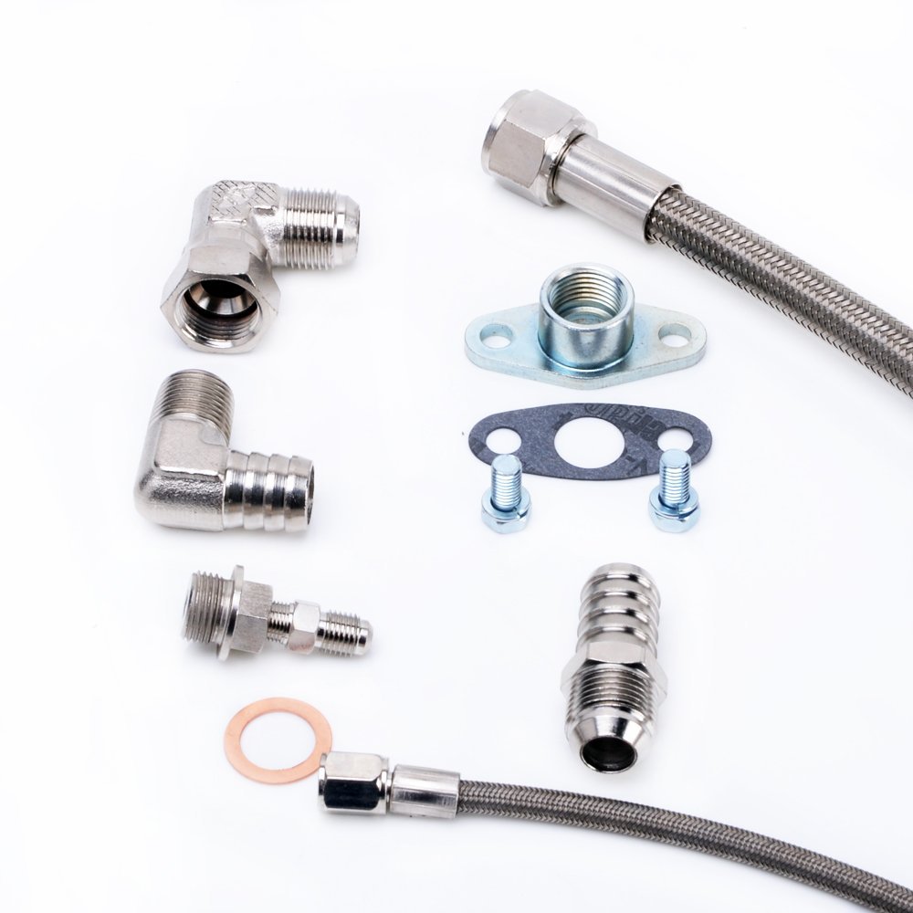 TRITDT Fits TOYOTA 3S-GTE 3SGTE Rev 1 & 2 MR2 w/ CT26 Oil Feed & Drain Line Kit