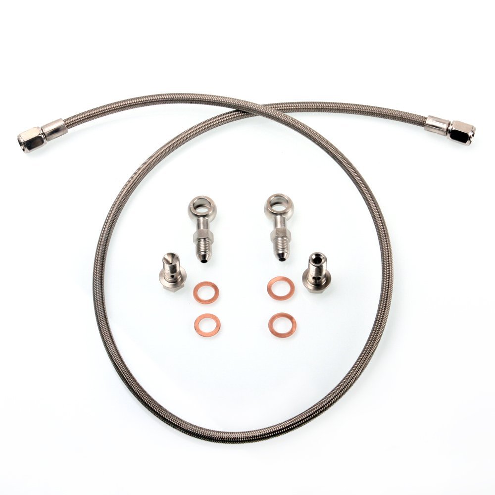 TRITDT Fits SUBARU WRX w/ APS SR30 SR40 SR56 Ball Bearing Oil Feed Line Kit