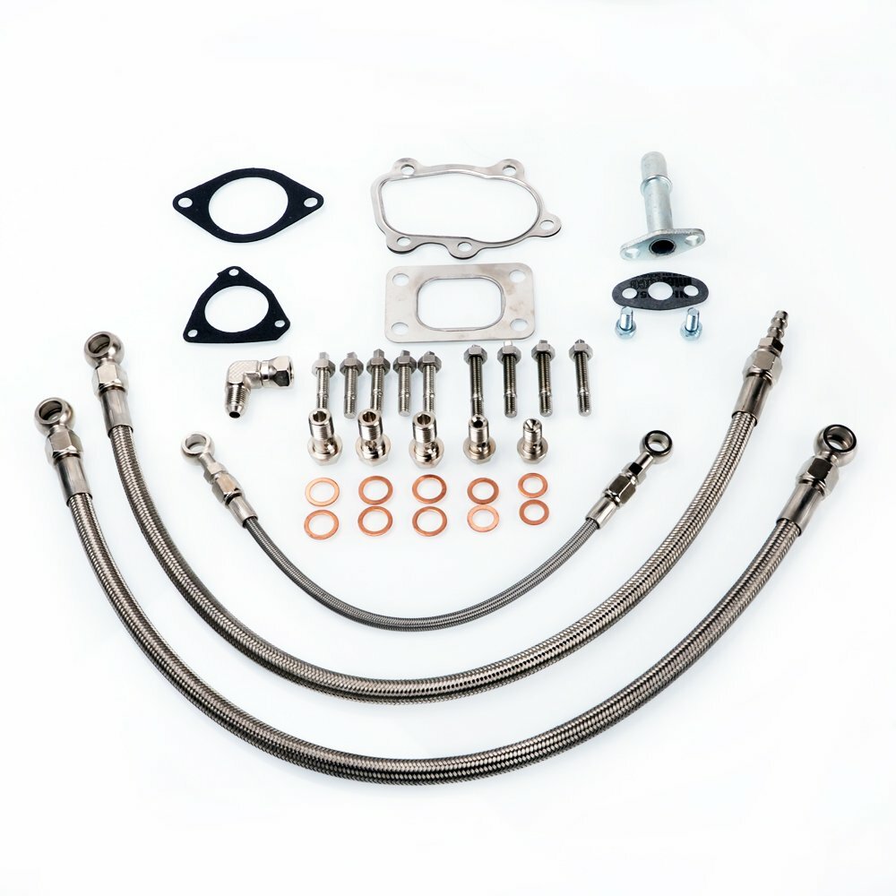 TRITDT Oil Water Line Kit 6AN for S13 SR20DET Silvia Garrett T25 Journal Bearing