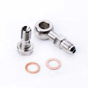 TRITDT Fits SUBARU TD04L RHF5 Oil Feed Banjo Bolt Kit M10x1.5mm w/ 1.8mm Hole