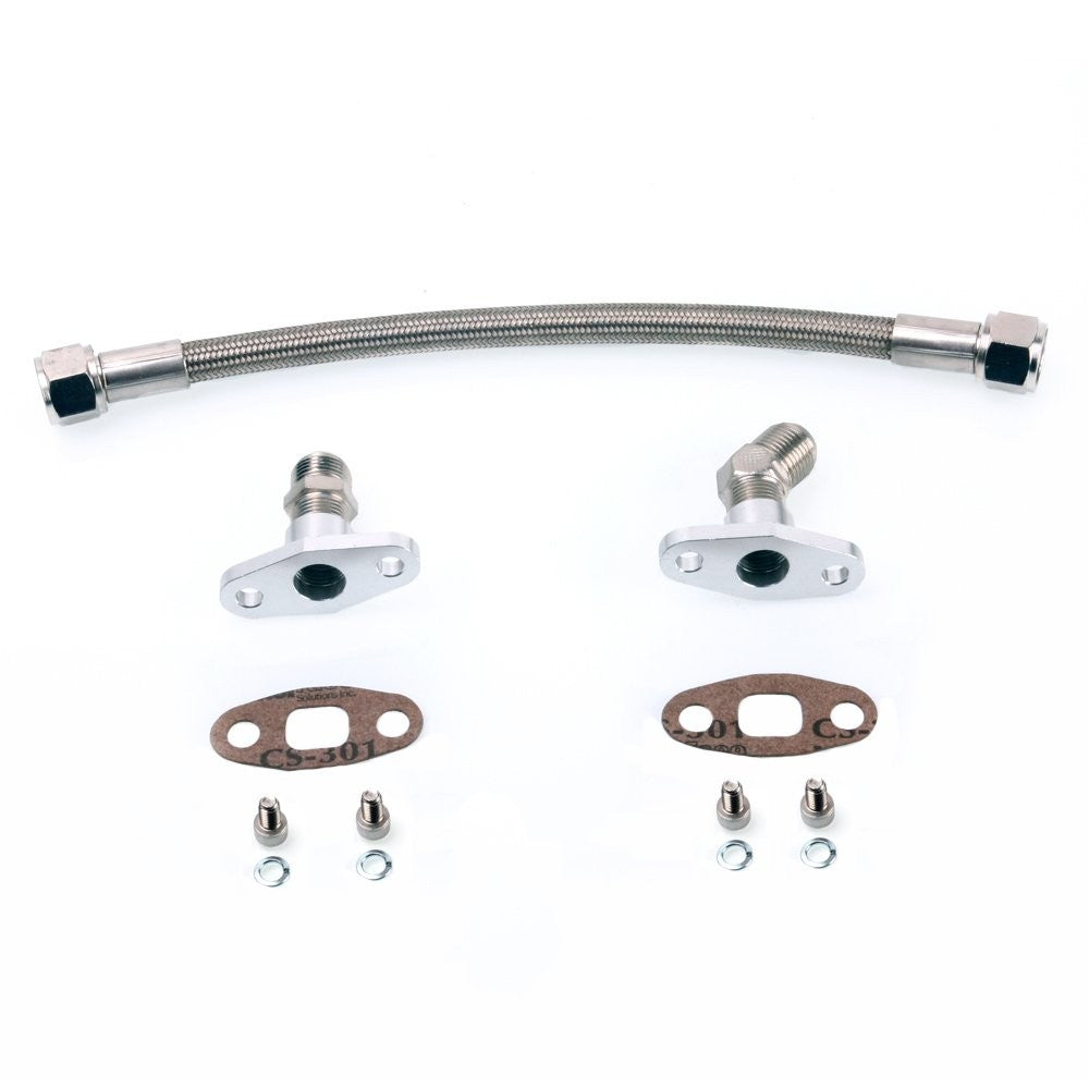 Turbo Oil Drain / Return Line Kit for Mitsubishi TD07 TD08 T67 35cm 8AN