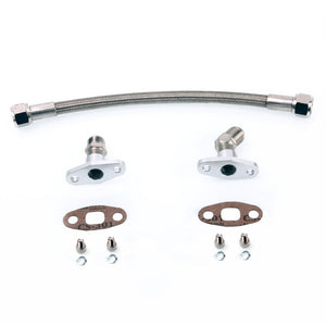 Turbo Oil Drain / Return Line Kit for Mitsubishi TD07 TD08 T67 35cm 8AN