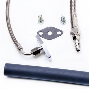 TRITDT Fits Garrett T3 T4 T04E Turbo Oil and Water Line Kit M18x1.5mm Water Hole