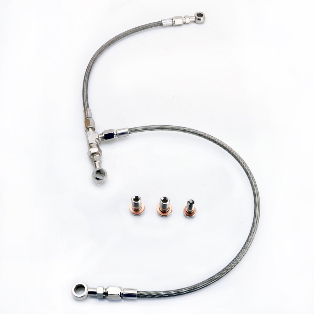 TRITDT Fits 02~06 WRX / 04~14 STI IHI RHF5HB VF34 B.B. AVCS/Turbo Oil Feed Line
