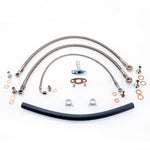 TRITDT Fits S14 S15 SR20DET W/ RB25DET T3 Turbo Top Mount Oil and Water Line Kit