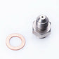 Fits T25 T28 T30 GT35 Oil Feed Adapter Kit 7/16"-24 to 4AN w/ 1.5mm Restrictor