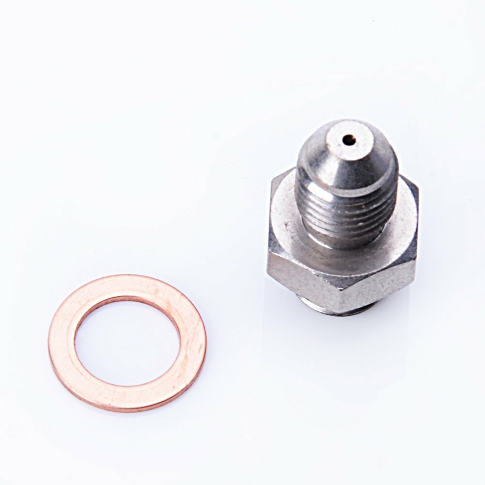 Fits T25 T28 T30 GT35 Oil Feed Adapter Kit 7/16"-24 to 4AN w/ 1.5mm Restrictor