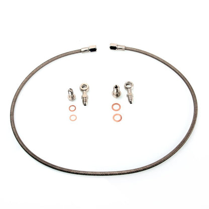 TRITDT Fits SUBARU WRX w/ Stock Mitsubishi TD04 TD05 Turbo Oil Feed Line Kit