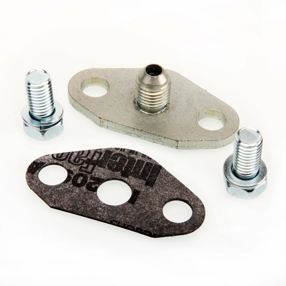 TRITDT Fits Garrett GT42R GT4202R GT45R Ball Bearing Turbo Oil Feed Flange Kit