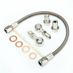 TRITDT Fits S13 S14 SR20DET GTiR G20 w/ Factory T25 Oil Feed Line Kit 1.5mm Hole