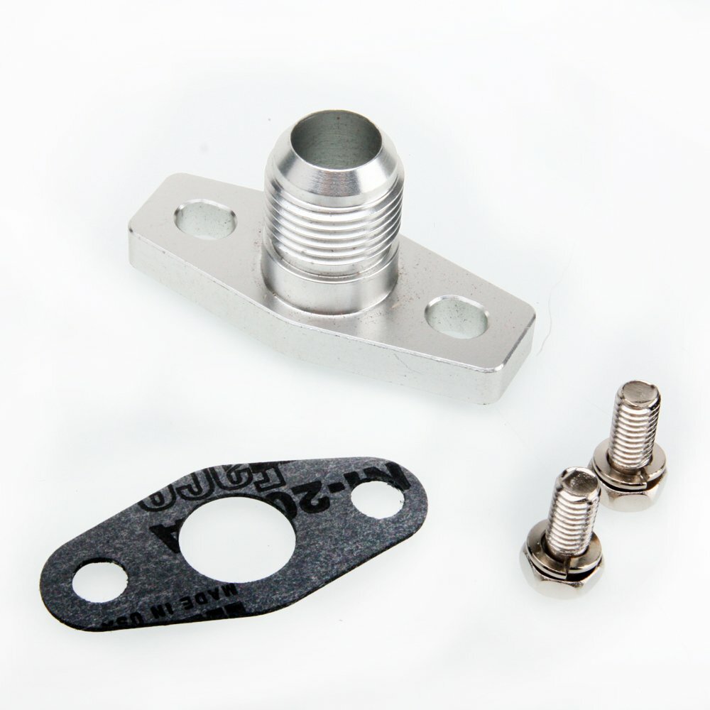 TRITDT Turbo Oil Return Flange Kit -8AN Fit Garrett GT15 GT17 GT20