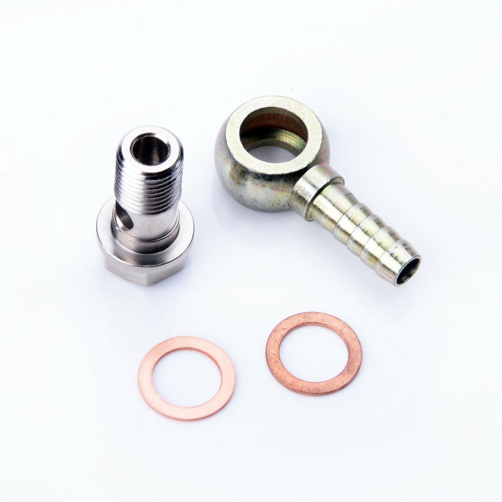 TRITDT Turbo M14x1.5mm to 1/4" Barb Bolt & Water Pipe Kit for Universal