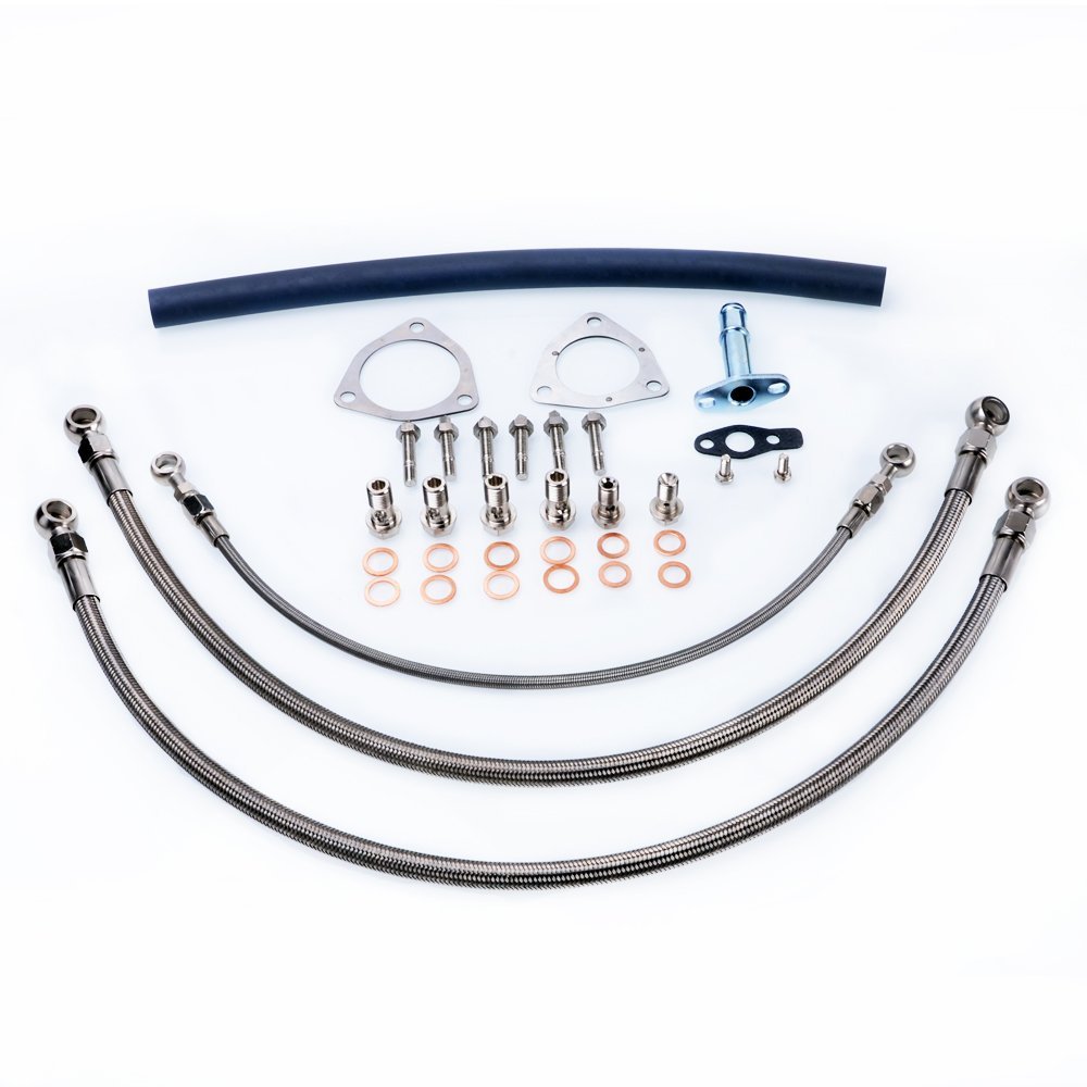 Fits Nissan S14 S15 SR20DET Silvia w/ Greddy 3 Bolt Type Oil and Water Line Kit