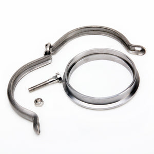TRITDT Fits TD05H TD06SL2 TD06H Turbo 3" V-Band Clamp Male Ring with Clamp Set