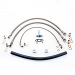 TRITDT Fits S14 S15 SR20DET W/ RB25DET T3 Turbo Top Mount Oil and Water Line Kit