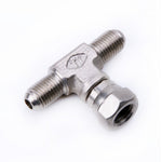 TRITDT Universal 3 Way Tee Fitting Adapter 2 Male 4AN to Female 4AN