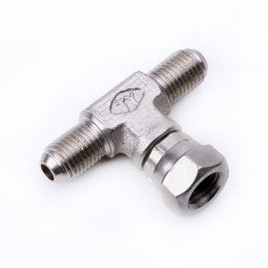 TRITDT Universal 3 Way Tee Fitting Adapter 2 Male 4AN to Female 4AN