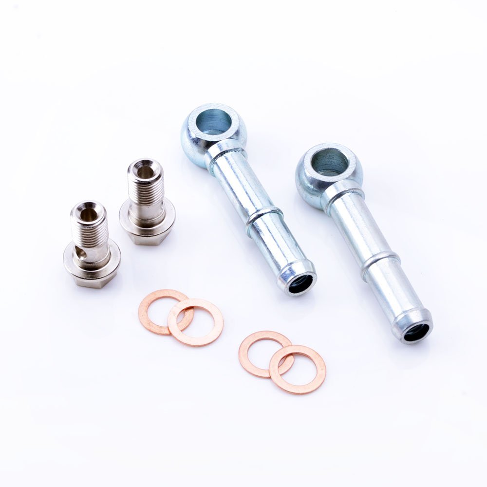 TRITDT Fits Mitsubishi TD04 TF035 Turbo Water Pipe Kit M12x1.25mm