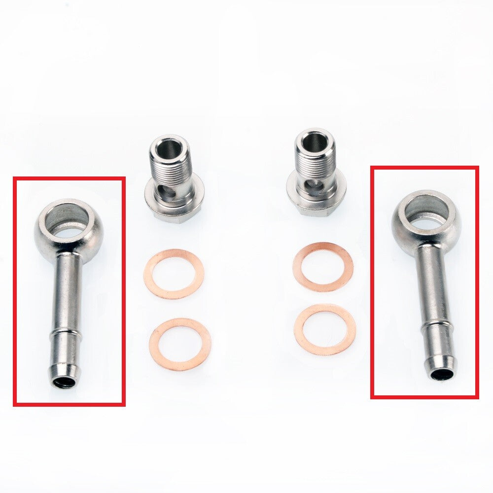TRITDT Turbo Water Pipe Adapter Set M18 to OD12mm for Garrett GT45 GT42
