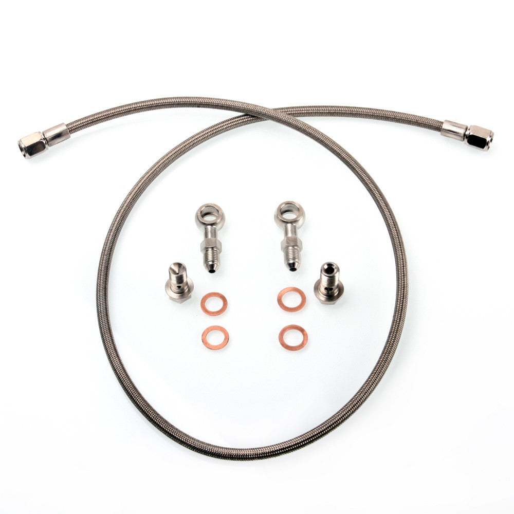 TRITDT Fits SUBARU WRX STI w/ Garrett GT28R GT3071R B.B. Turbo Oil Feed Line Kit