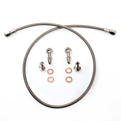 TRITDT Fits SUBARU WRX STI w/ Garrett GT28R GT3071R B.B. Turbo Oil Feed Line Kit