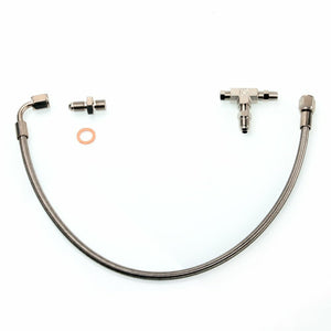 TRITDT for VOLVO / SAAB w/ Stock TD04L TD04HL Turbo Oil Feed Line Kit M12x1.5mm