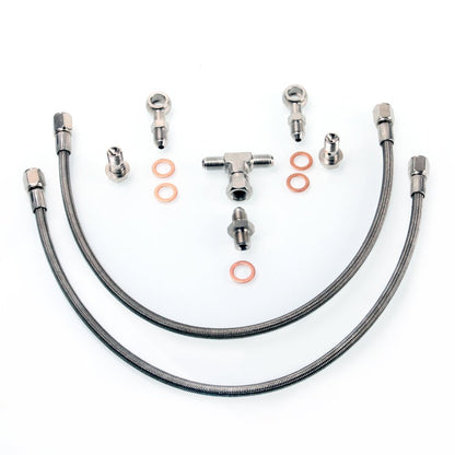 TRITDT Fits Skyline RB26DETT GT-R w/ Standard Garrett T25 Oil Feed Line Kit
