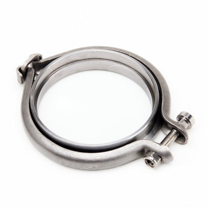TRITDT Fits Garrett GT3076R GT3582R 3" V-Band Clamp Male Ring with Clamp Set