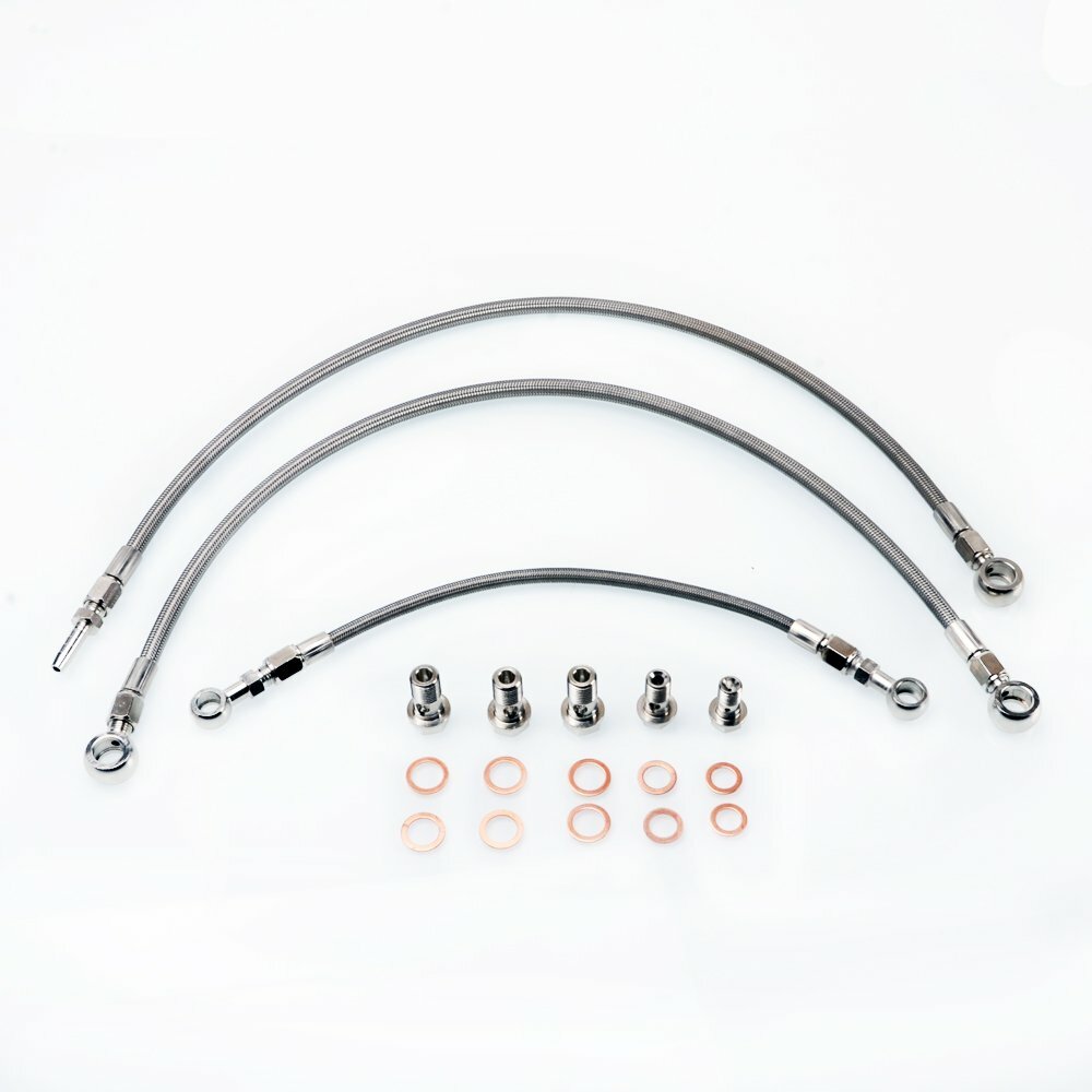 TRITDT Oil & Water Line Kit for Silvia S13 w/ Garrett GT28R GT30R Ball Bearing