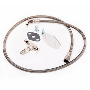TRITDT Fits Garrett T3 T4 Turbo Oil Feed Line Kit 0.08" Restrictor 50cm Line