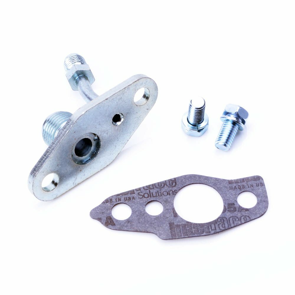 TRITDT Oil Feed & Return Flange Kit 4AN Feed 10AN Return for TOYOTA CT20 CT26
