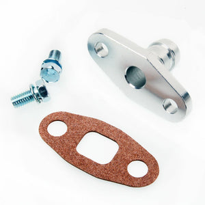 TRITDT Turbo Oil Return Flange Kit to 20mm Barb for Garrett GT45 / Hitachi HT18