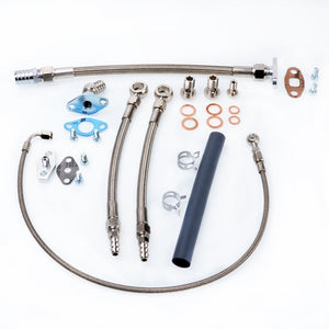 TRITDT Fits TOYOTA 1JZ-GTE 2JZ-GTE w/ Garrett T04B T04E Oil and Water Line Kit