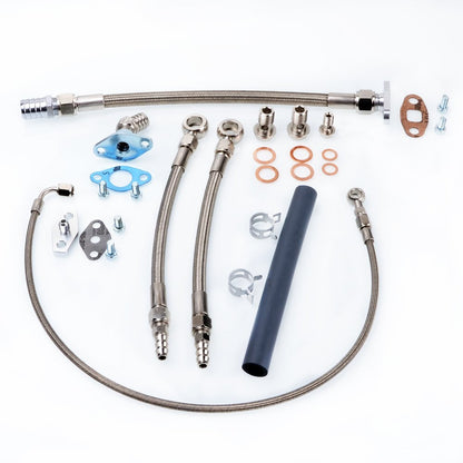 TRITDT Fits TOYOTA 1JZ-GTE 2JZ-GTE w/ Garrett T04B T04E Oil and Water Line Kit