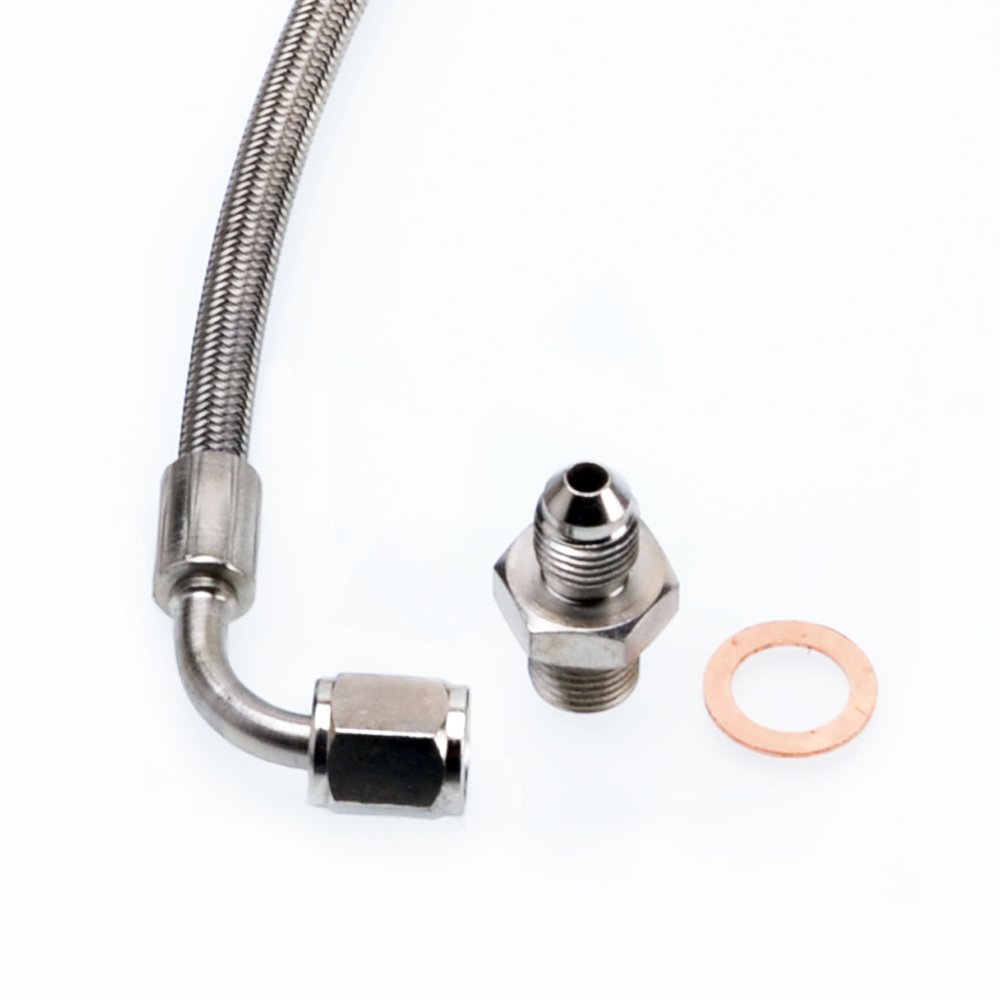 TRITDT Fits S14 S15 SR20DET W/ RB25DET T3 Turbo Top Mount Oil and Water Line Kit