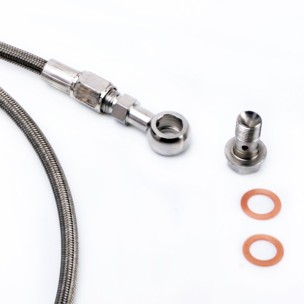 TRITDT Fits Garrett GT25R GT28R GT30R Ball Bearing Oil and Water Line Kit 150cm