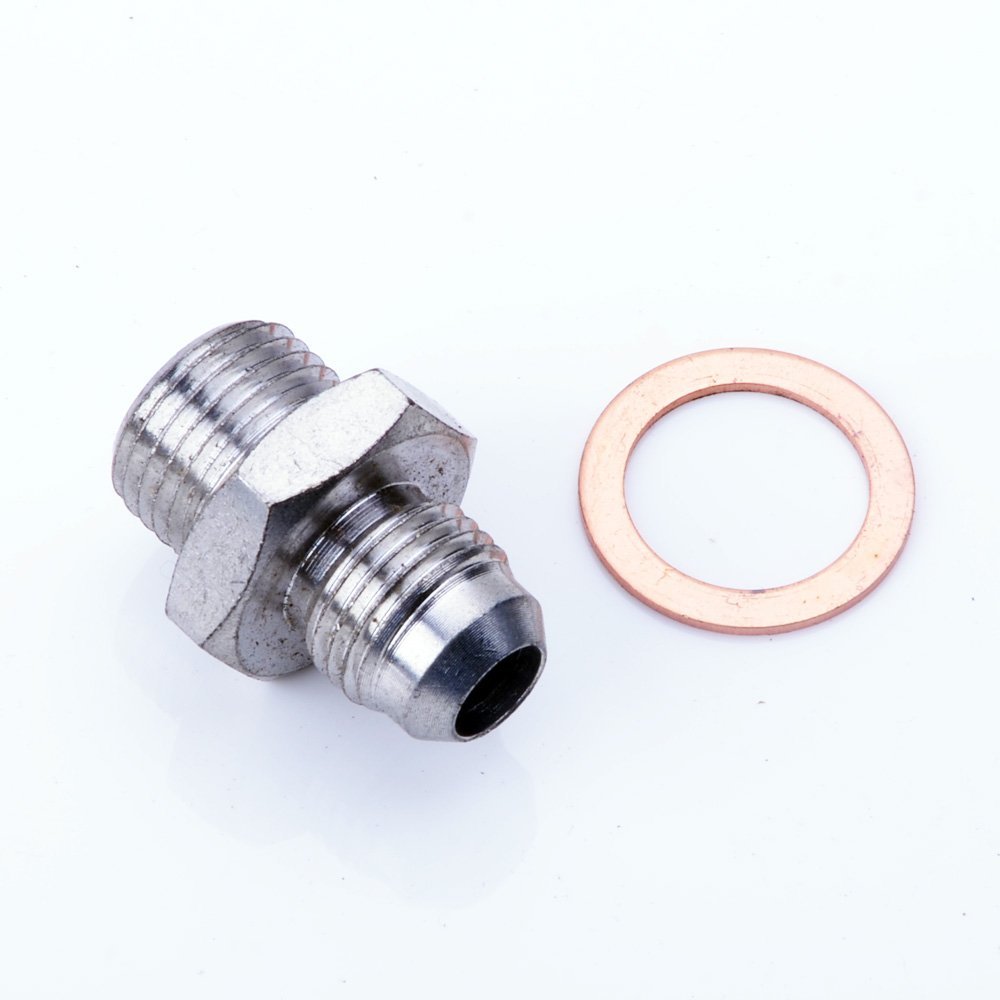 TRITDT Fits Garrett T3 TB03 Turbo Coolant Adapter Kit M16x1.5mm to 6AN
